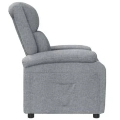 VidaXL Televisiefauteuil Stof Lichtgrijs Televisiestoel Zetel Stoel Fauteuil -Leen Bakker Fauteuils 86487ecc807c437aba5ba68fe11a30d0