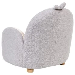 FYN - Kinderfauteuil - Grijs - Bouclé -Leen Bakker Fauteuils 86dbc314c7f94b8e98239d95d3b411ef