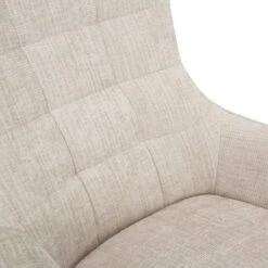 Fauteuil Stof Beige - Draaibaar - Zitdiepte 53cm - 53x53x99cm -Leen Bakker Fauteuils 89409e643bf0448b913da0d6842248c8