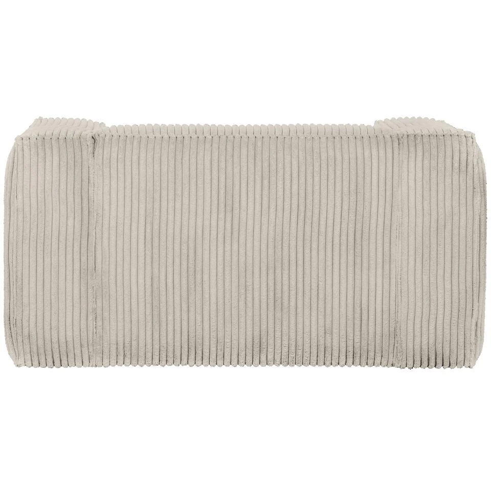 WOOOD Bean Fauteuil - Grove Ribstof - Naturel - 74x146x98 4 WOOOD Bean Fauteuil - Grove Ribstof - Naturel - 74x146x98 - Afbeelding 4