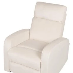 VERDAL - Relaxfauteuil Handmatig - Wit - Fluweel -Leen Bakker Fauteuils 8ab7dd8418eb41c2a5a4fba9e93a4daf