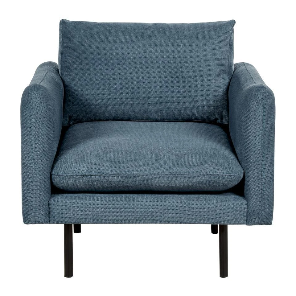 VINTERBRO - Fauteuil - Blauw - Polyester 5 VINTERBRO - Fauteuil - Blauw - Polyester - Afbeelding 5