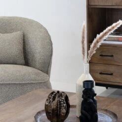 Fauteuil Bouclé - Taupe - Fauteuil Marianne -Leen Bakker Fauteuils 8c10097aae384144847c8701980f572e