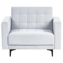 ABERDEEN - Fauteuil - Lichtgrijs - Fluweel -Leen Bakker Fauteuils 8cf922f8a5614f8983cb9bcbc40b643d