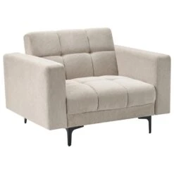 ALNES - Fauteuil - Beige - Polyester -Leen Bakker Fauteuils 8f62bd47bf854aa1a31c28e59d78677e