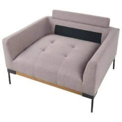 SKAVEN - Fauteuil - Taupe - Polyester -Leen Bakker Fauteuils 94bb340b23db4087b48982da97fa5c40