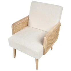 HOJBY - Fauteuil - Gebroken Wit - Bouclé -Leen Bakker Fauteuils 95f0fb0ea31c4913973ccd4b2727dbbb