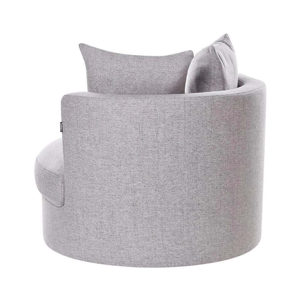 DALBY - Fauteuil - Grijs - Stof 5 DALBY - Fauteuil - Grijs - Stof - Afbeelding 5