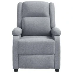 VidaXL Televisiefauteuil Stof Lichtgrijs Televisiestoel Zetel Stoel Fauteuil -Leen Bakker Fauteuils 964d15bf4ca441c48e1b3b5afaca1e3d