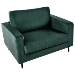 SAVALEN - Fauteuil - Donkergroen - Fluweel -Leen Bakker Fauteuils 98669fc01f054e4ea8b214a51bdd25b9