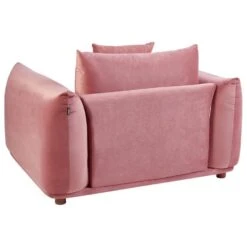 LUVOS - Fauteuil - Roze - Fluweel -Leen Bakker Fauteuils 99a63f05832e4709b2d070c27b4b1270