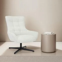 Livingfurn - Fauteuils Naomi Pearl - Wit - Stof -Leen Bakker Fauteuils 99cf35f565eb42b3833ab42148c4aefc