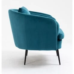 Salonstoel Van Metaal En Eendblauw Fluweel -Leen Bakker Fauteuils 9aaf7bc21c3a472a9ff9087d9fcc45e7