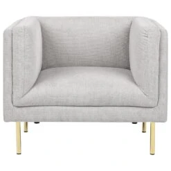 MOEN - Fauteuil - Grijs - Stof -Leen Bakker Fauteuils 9b096661642c4c58921983df62136c26