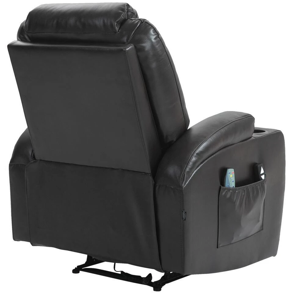 CLP Fauteuil Hepler Zwart Frame - Kunstleer - Bruin 5 CLP Fauteuil Hepler Zwart Frame - Kunstleer - Bruin - Afbeelding 5