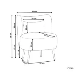 OTSBY II - Fauteuil - Pastelroze - Bouclé -Leen Bakker Fauteuils 9b42bb728d7d45f69c0ab299ae2dfe32