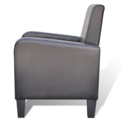 VidaXL - Fauteuils - Zwart - Kunstleer 8 VidaXL - Fauteuils - Zwart - Kunstleer -Leen Bakker Fauteuils 9d4355af0434421e8eaa714a574f4c48