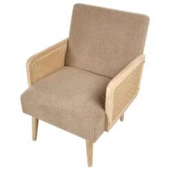 HOJBY - Fauteuil - Zandbeige - Bouclé -Leen Bakker Fauteuils 9d76c09e5eda41a3b1c55740be572987