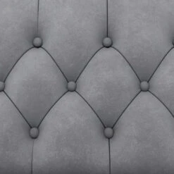 Felix - Fauteuil Chesterfield Lichtgrijze Fluwelen -Leen Bakker Fauteuils 9d81e747bc994bf5adee0e7e50664229