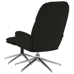 VidaXL Relaxstoel Met Voetenbank Kunstsuède Zwart -Leen Bakker Fauteuils 9ffd65fd122445d0928b713635c8e800