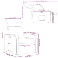 VidaXL - Fauteuil - Grijs - Kunstleer -Leen Bakker Fauteuils a032cdc86b5142c686647dc39b13d18f