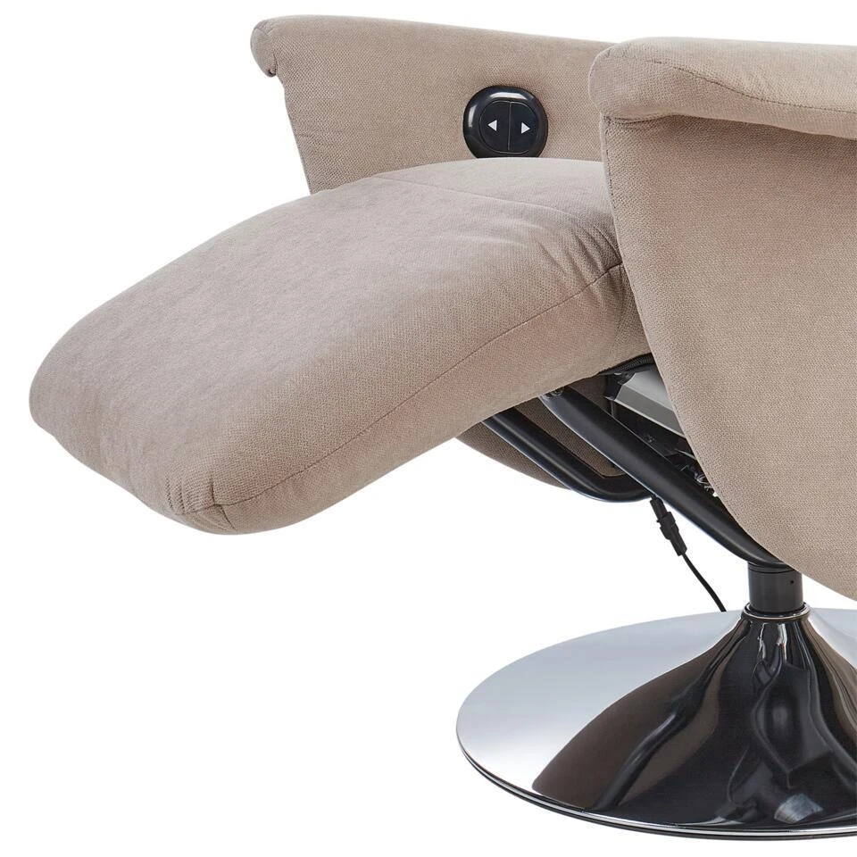 PRIME - Relaxfauteuil - Taupe - Polyester 10 PRIME - Relaxfauteuil - Taupe - Polyester - Afbeelding 10