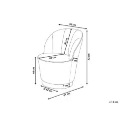 Beliani Fauteuil ALBY - Zwart Fluweel -Leen Bakker Fauteuils a15c346076ad4035bd4257945c94283c 1