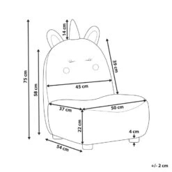 LULEA - Kinderstoel - Wit - Nepbont -Leen Bakker Fauteuils a42e22c6a6474cb996e667d3d97f48f6