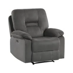 BERGEN - Fauteuil - Grijs - Fluweel -Leen Bakker Fauteuils a59a75f1b3f5444ab7fdcafbcc994a29