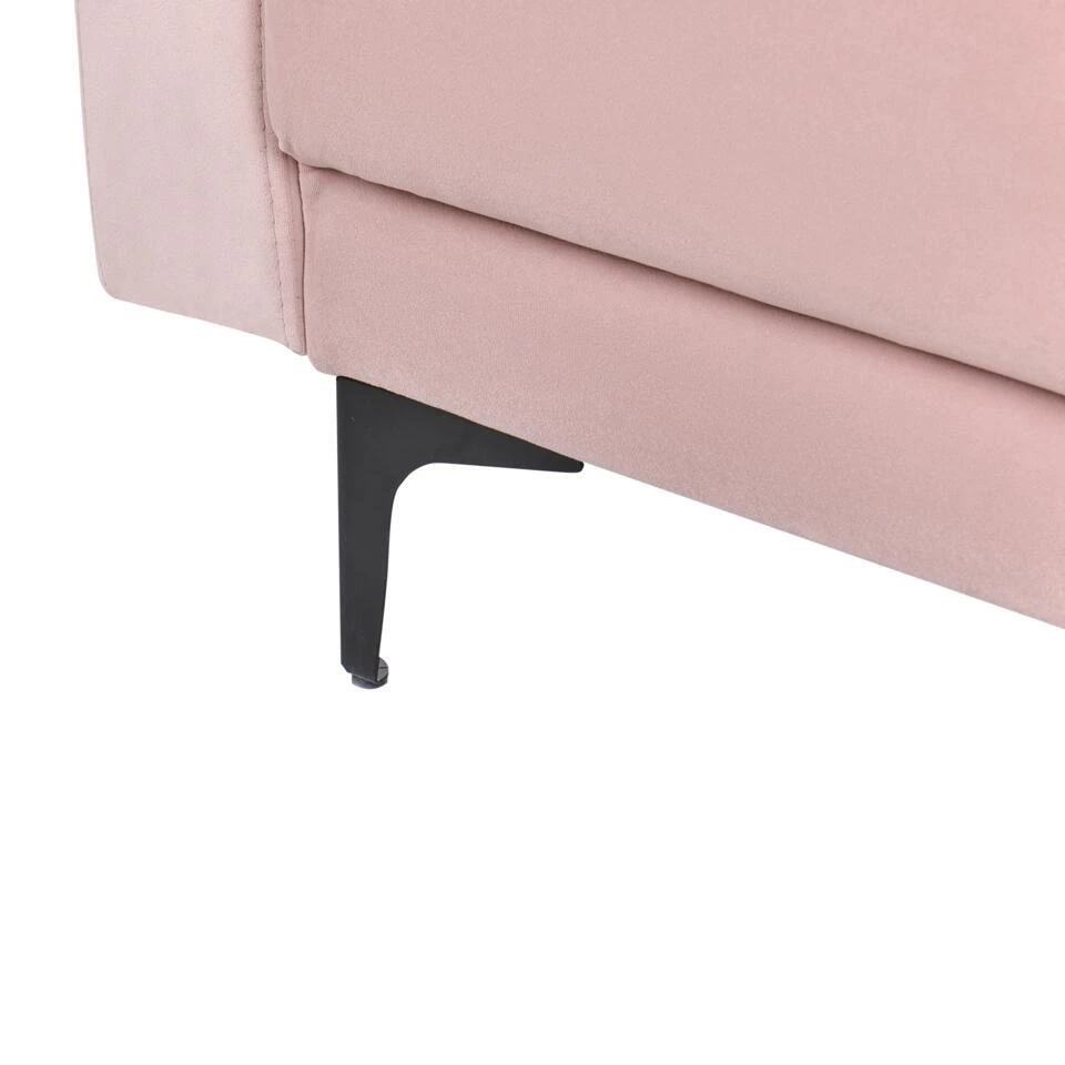 ABERDEEN - Fauteuil - Pastelroze - Fluweel 9 ABERDEEN - Fauteuil - Pastelroze - Fluweel - Afbeelding 9