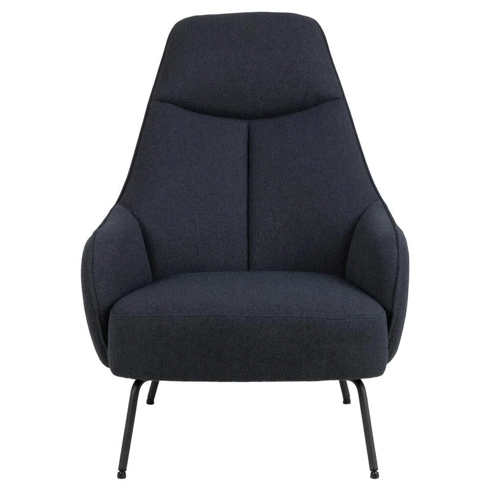 Fauteuil Blauw - Zithoogte 40cm - 73x92x98cm - Bertus 3 Fauteuil Blauw - Zithoogte 40cm - 73x92x98cm - Bertus - Afbeelding 3
