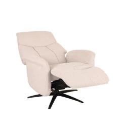 LABEL51 Fauteuil Oslo - Naturel - Boucle - Elektrisch - 87x79x112 Cm -Leen Bakker Fauteuils a708d7420ff64f5791fdfe5c824d8978