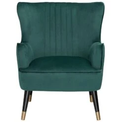 VARBERG - Fauteuil - Groen - Fluweel 13 VARBERG - Fauteuil - Groen - Fluweel -Leen Bakker Fauteuils a7090aa630a246939218b697ac31f479