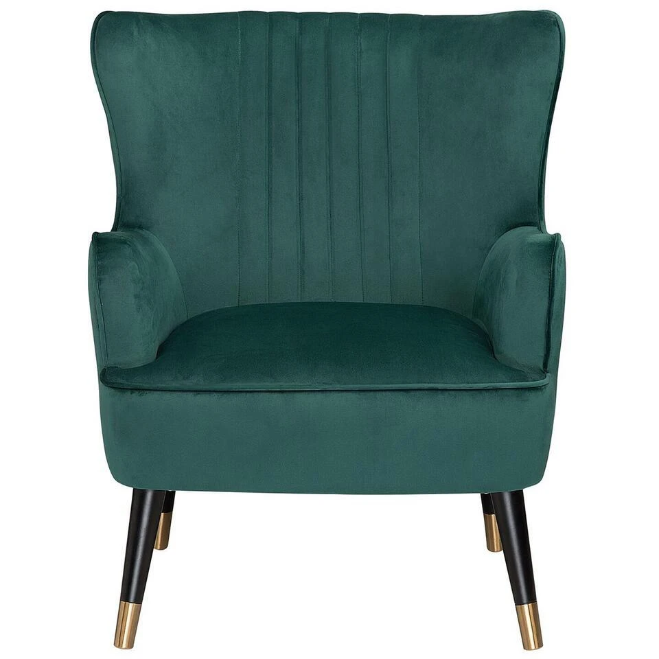 VARBERG - Fauteuil - Groen - Fluweel 5 VARBERG - Fauteuil - Groen - Fluweel - Afbeelding 5