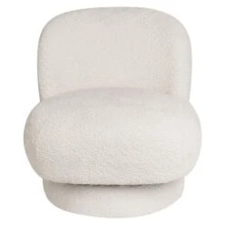 AYLO - Fauteuil - Wit - Bouclé -Leen Bakker Fauteuils a7dfefe046dc49ccb669a21d0d6aed06