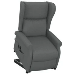 VidaXL - Sta-op-stoel - Grijs - Stof -Leen Bakker Fauteuils ab3ae5c71fa742e69003e940f4653982