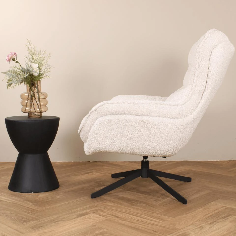 DS4U - Artur Draaifauteuil - Crème 4 DS4U - Artur Draaifauteuil - Crème - Afbeelding 4