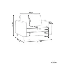 SAVALEN - Fauteuil - Off-white - Stof 14 SAVALEN - Fauteuil - Off-white - Stof -Leen Bakker Fauteuils ae53497d032641e3a6e849b775fdb8c7 1
