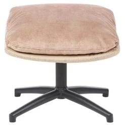 EIDE - Fauteuil Met Hocker - Beige - Fluweel 20 EIDE - Fauteuil Met Hocker - Beige - Fluweel -Leen Bakker Fauteuils aea120e3883c4e398c98fda0ce374114