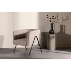 Svea - Lucía Fauteuil - Beige -Leen Bakker Fauteuils b2918c39308d493d82adb99113438e04