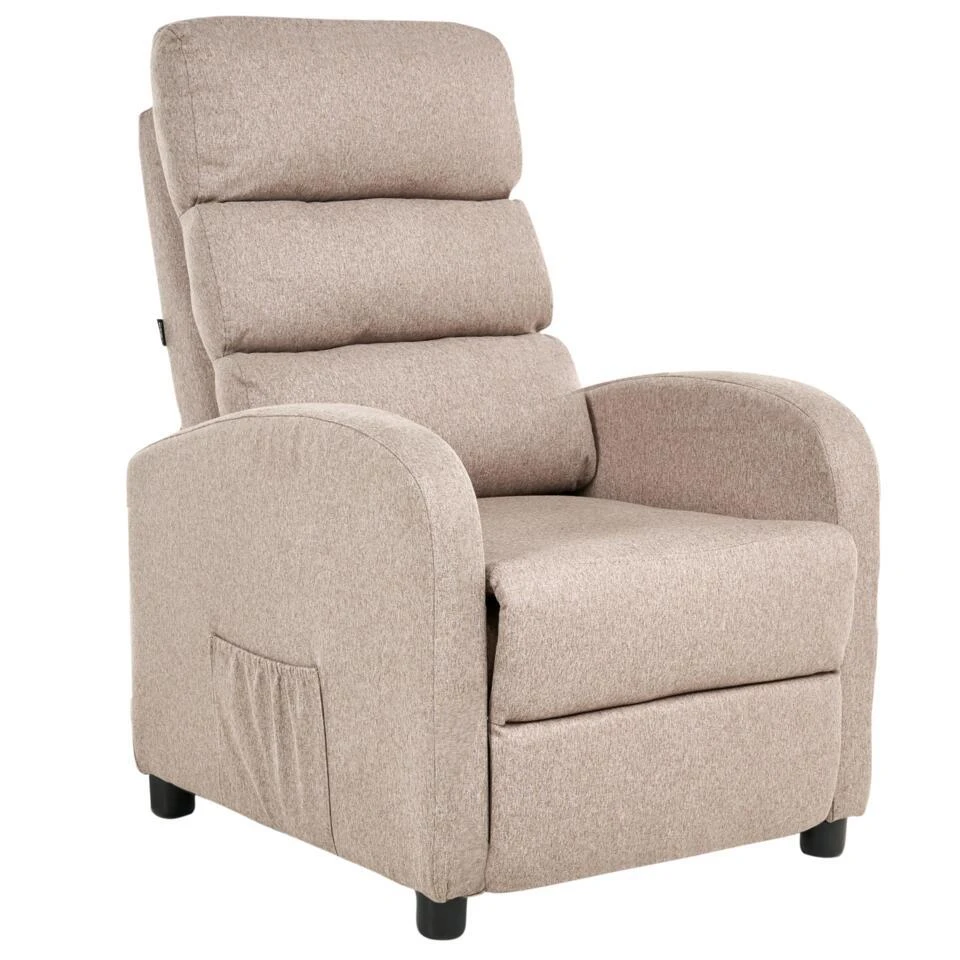OTUS - Relaxfauteuil - Taupe - Polyester 3 OTUS - Relaxfauteuil - Taupe - Polyester - Afbeelding 3