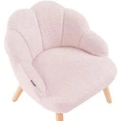 MILAND - Kinderfauteuil - Pastelroze - Bouclé -Leen Bakker Fauteuils b2dee97a5df74ce499243da14ada34f4