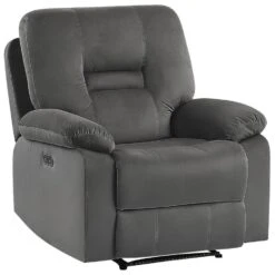 BERGEN - Fauteuil - Grijs - Fluweel -Leen Bakker Fauteuils b331009b8f4a48fab4d842355c599cca