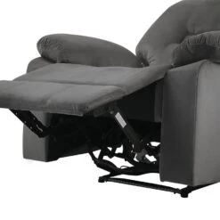 BERGEN - Fauteuil - Grijs - Fluweel -Leen Bakker Fauteuils b3b5e77ed2cb4d39956aab9993f00a64