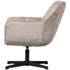 WOOOD Wibo Draaifauteuil - Chenille - Taupe - 94x71x83 12 WOOOD Wibo Draaifauteuil - Chenille - Taupe - 94x71x83 -Leen Bakker Fauteuils b4526681315f45cca38495b286b5d6fd
