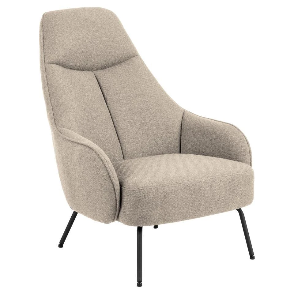 Fauteuil Beige - Zithoogte 40cm - 73x92x98cm - Bertus 3 Fauteuil Beige - Zithoogte 40cm - 73x92x98cm - Bertus - Afbeelding 3