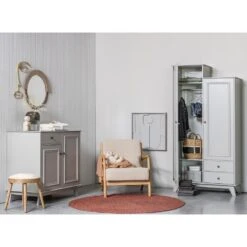 WOOOD Mark Fauteuil - Stof - Naturel - 75x67x82 -Leen Bakker Fauteuils b54fc08d9b3f4e678c5bc36cc2a99233