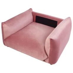 LUVOS - Fauteuil - Roze - Fluweel -Leen Bakker Fauteuils b6220a8aae734dbc95b3d8af27b1e66b