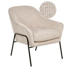 VEDDIGE - Fauteuil - Beige - Polyester 13 VEDDIGE - Fauteuil - Beige - Polyester -Leen Bakker Fauteuils b665449c0e2e4882a339eefa95f866c0