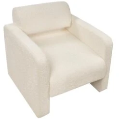 HALLSBERG - Fauteuil - Gebroken Wit - Bouclé -Leen Bakker Fauteuils b6974b94198b4726a320675a8ae140bd